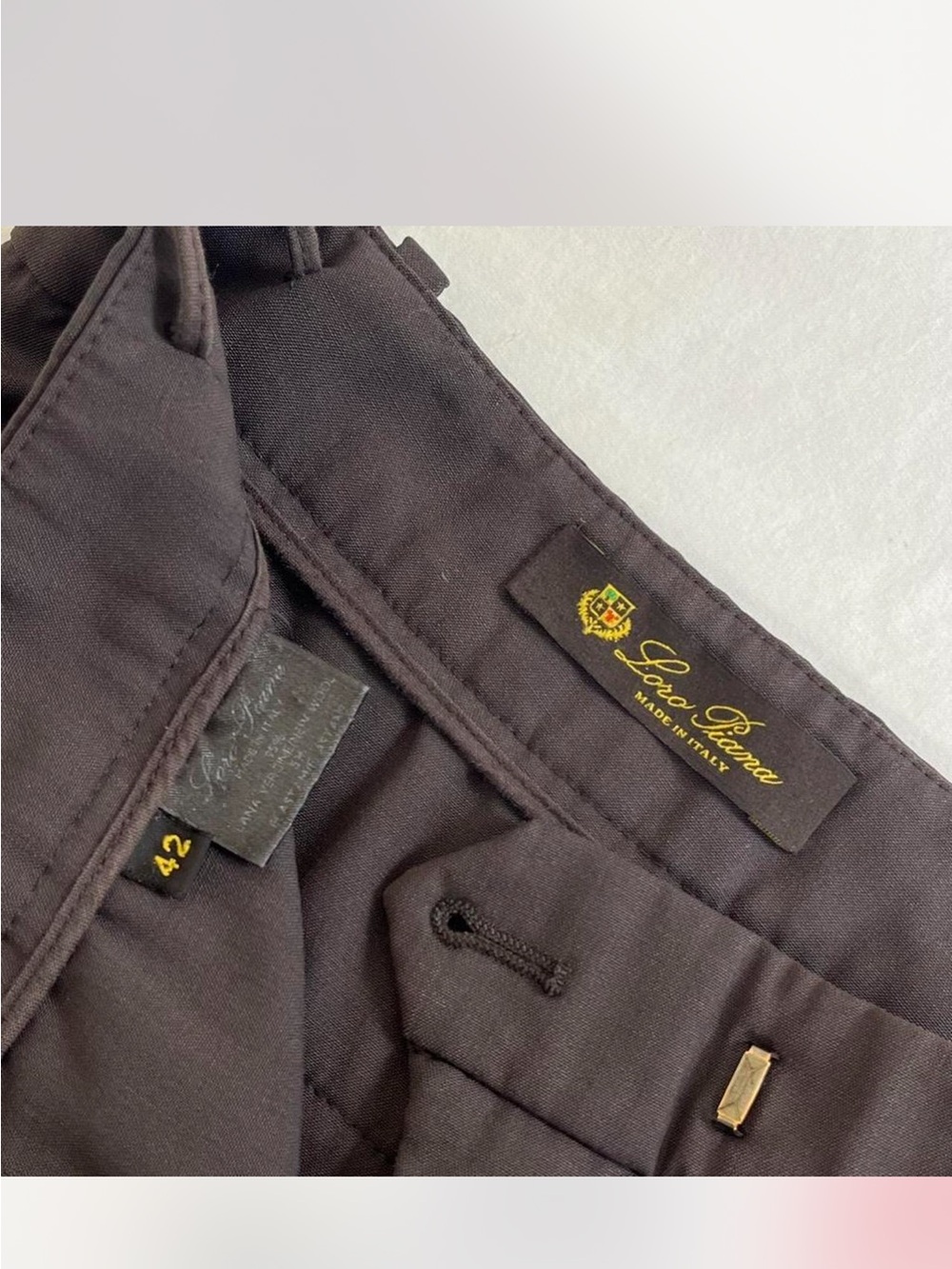 Loro Piana Dark Brown Tailored Trousers